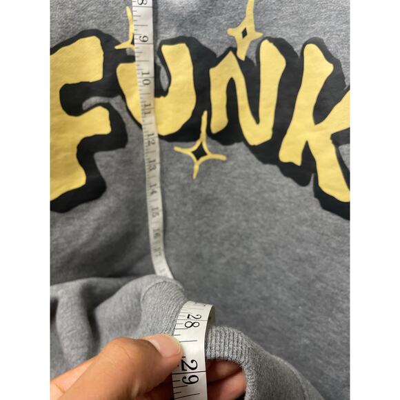 Unisex Pacsun FUNK little africa Grey Sweater W Zipper SZ L - Picture 2 of 5